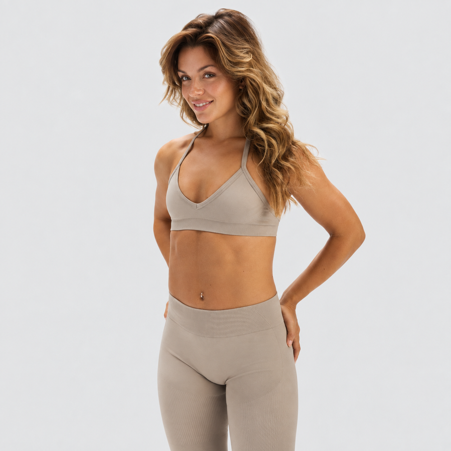 Ryvae — Ryvae — Brassière halter ajustable — Latte, vue 06
