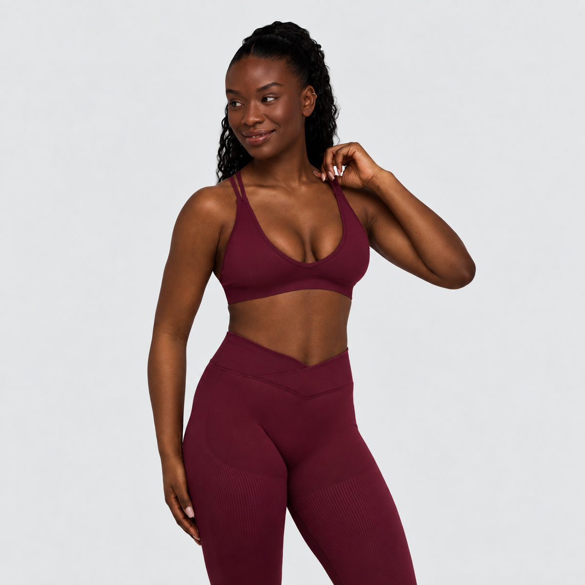 Ryvae — Ryvae — Brassière High Apex — Merlot, vue 04