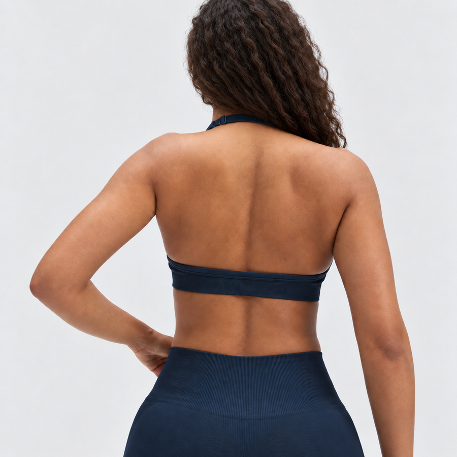 Ryvae — Ryvae — Brassière halter ajustable — Midnight Navy, vue 02