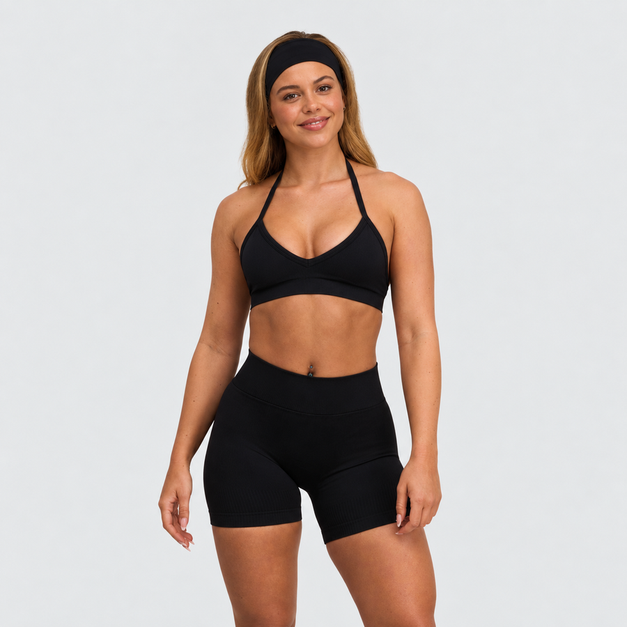 Ryvae — Ryvae — Brassière halter ajustable — Noir, vue 01