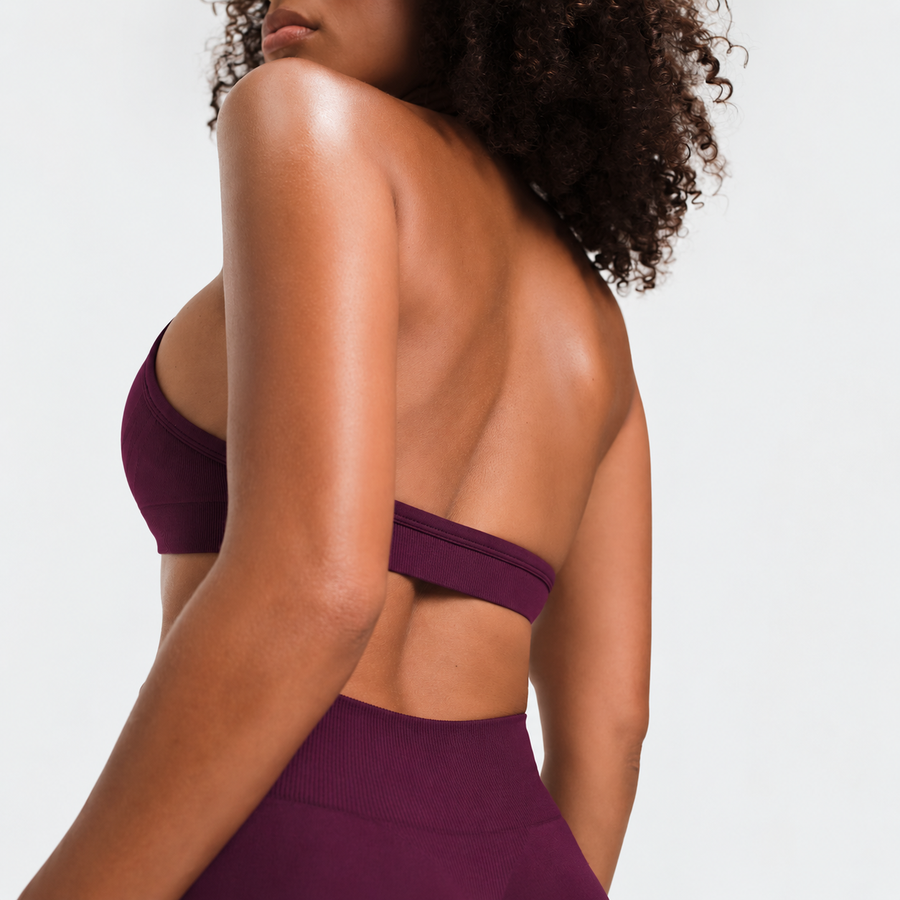 Ryvae — Ryvae — Brassière halter ajustable — Winter Plum, vue 03