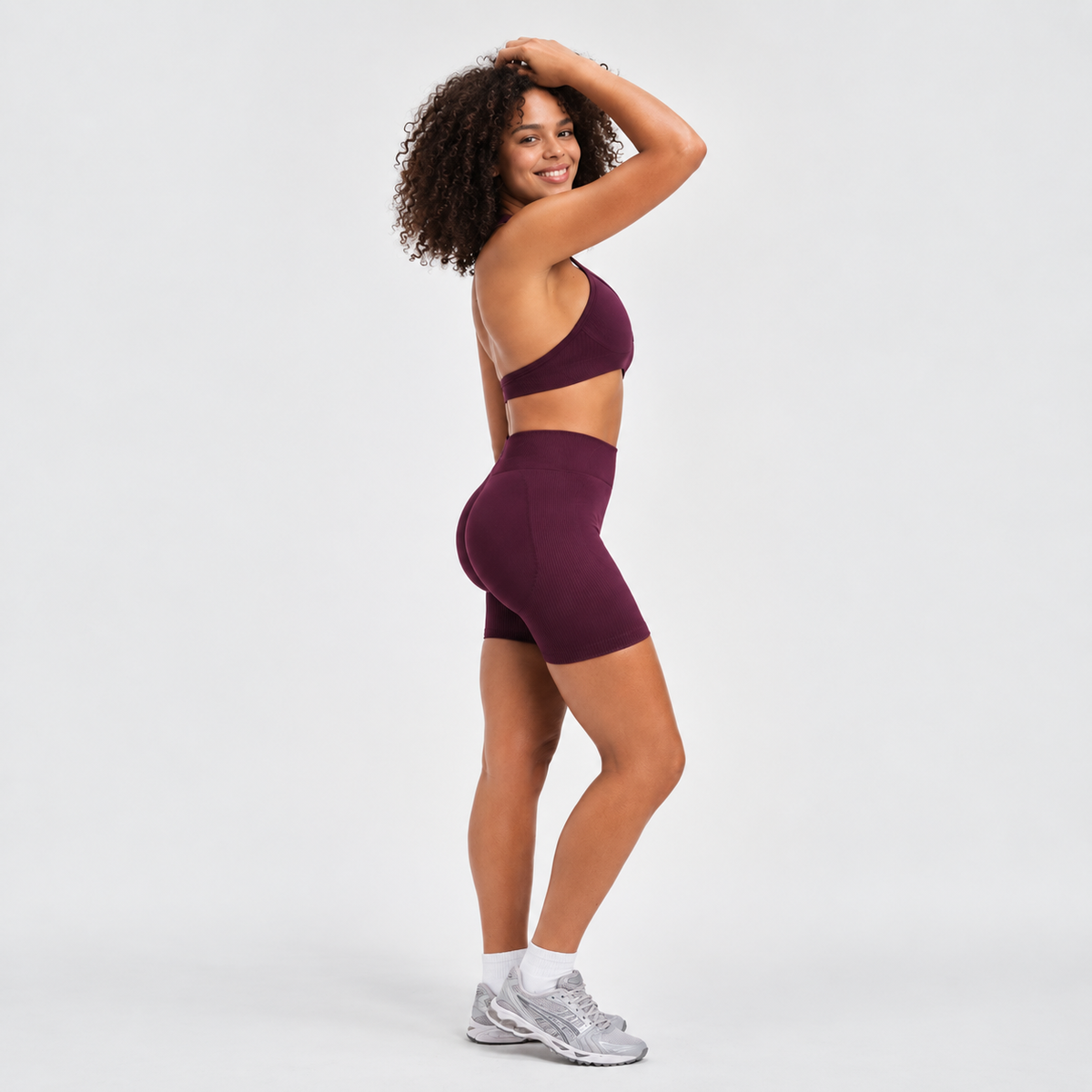 Ryvae — Ryvae — Brassière halter ajustable — Winter Plum, vue 06