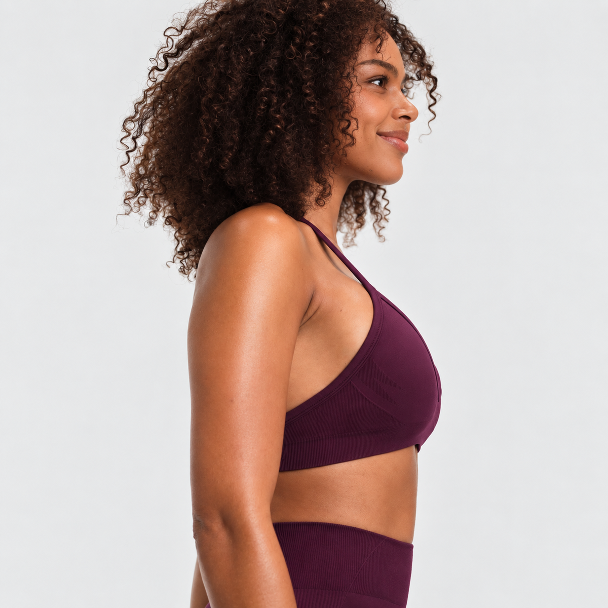 Ryvae — Ryvae — Brassière halter ajustable — Winter Plum, vue 07