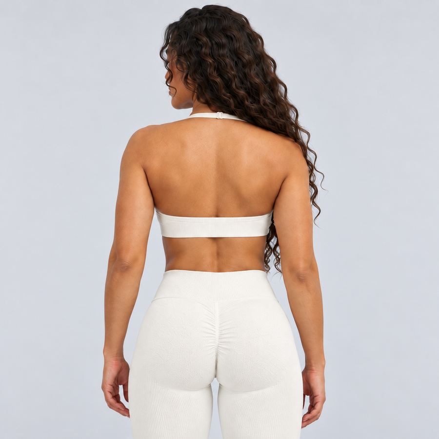 Ryvae — Brassière halter ajustable — Cream, vue 02
