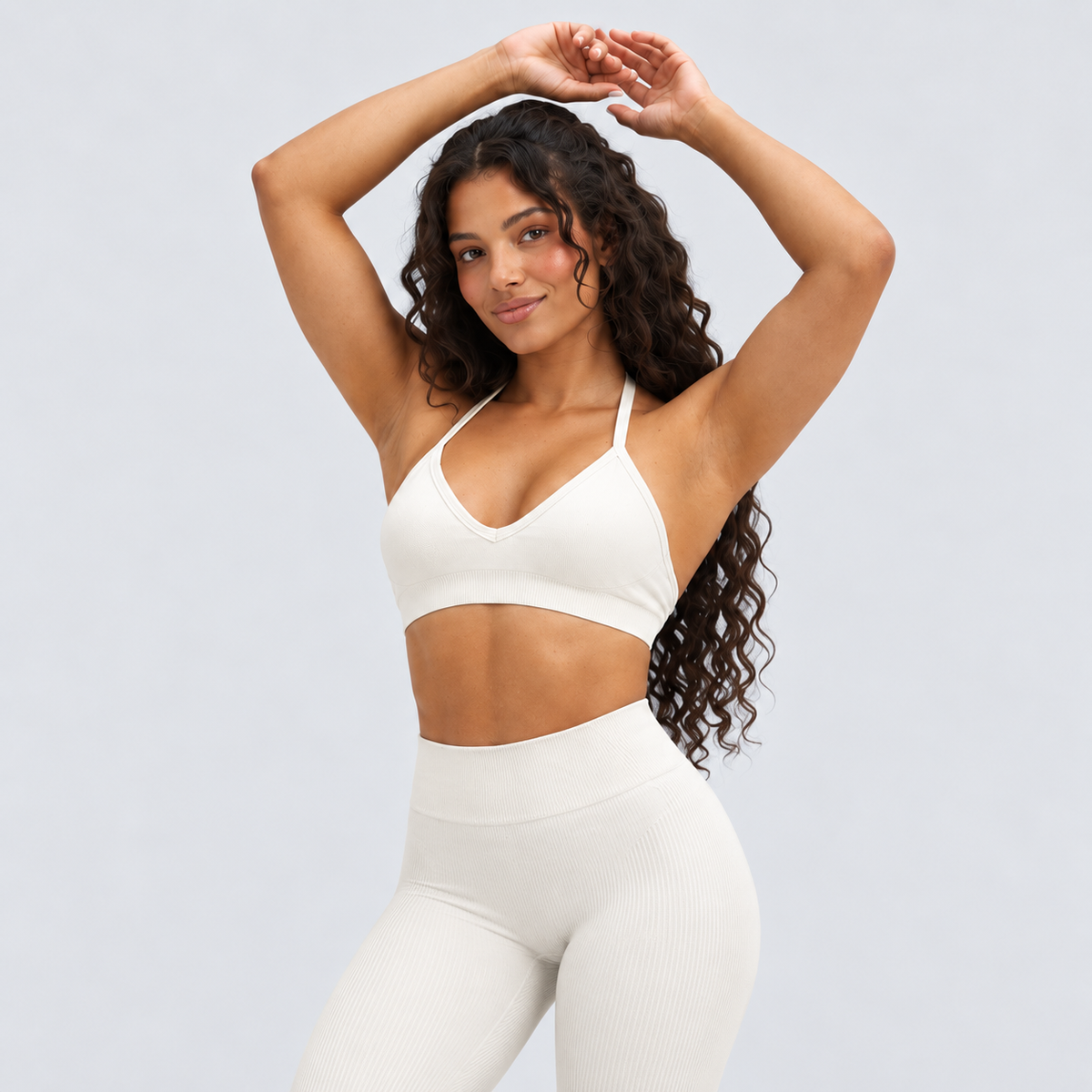 Ryvae — Brassière halter ajustable — Cream, vue 03