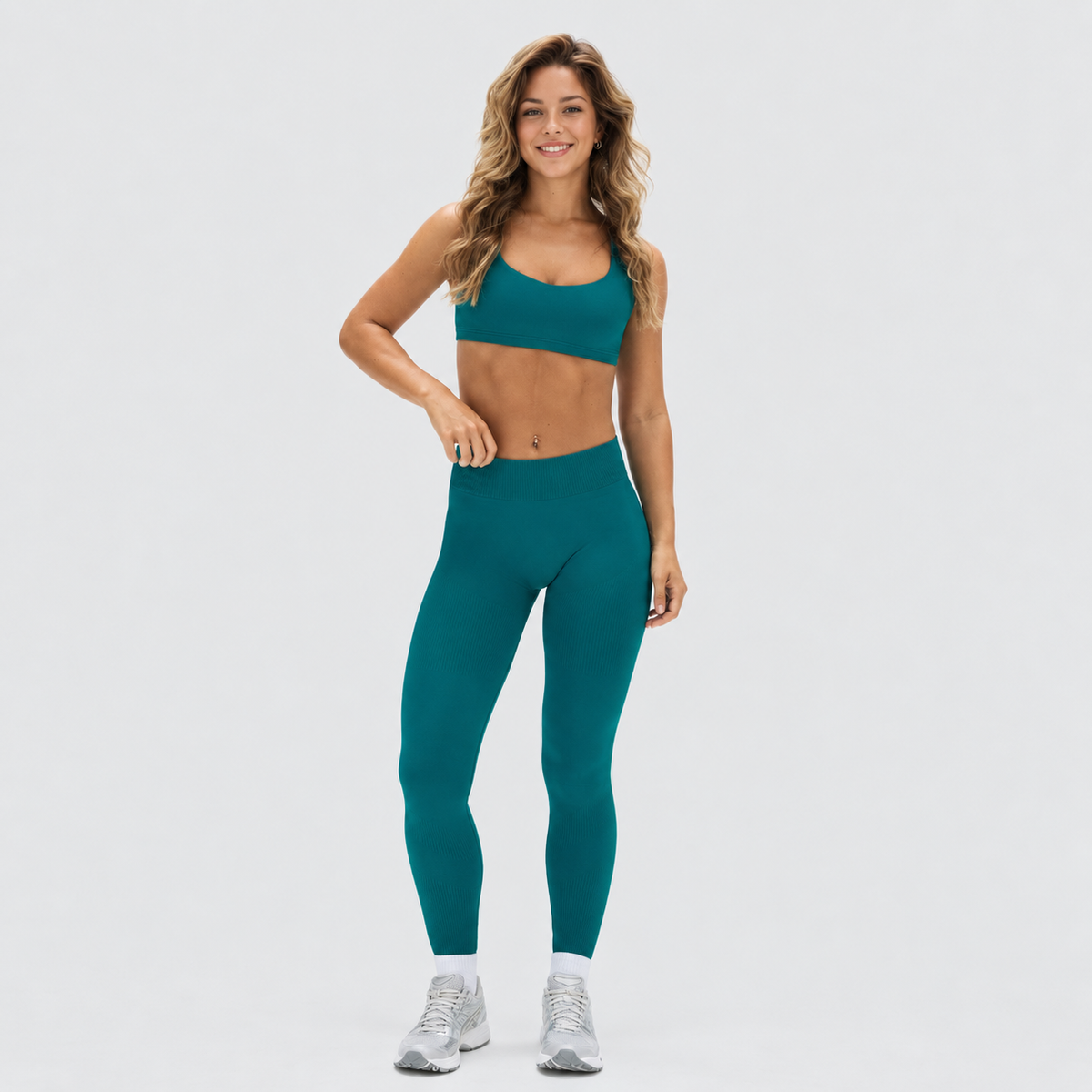 Ryvae — Legging scrunch taille mi-haute en coloris Harbor Blue, vue 5