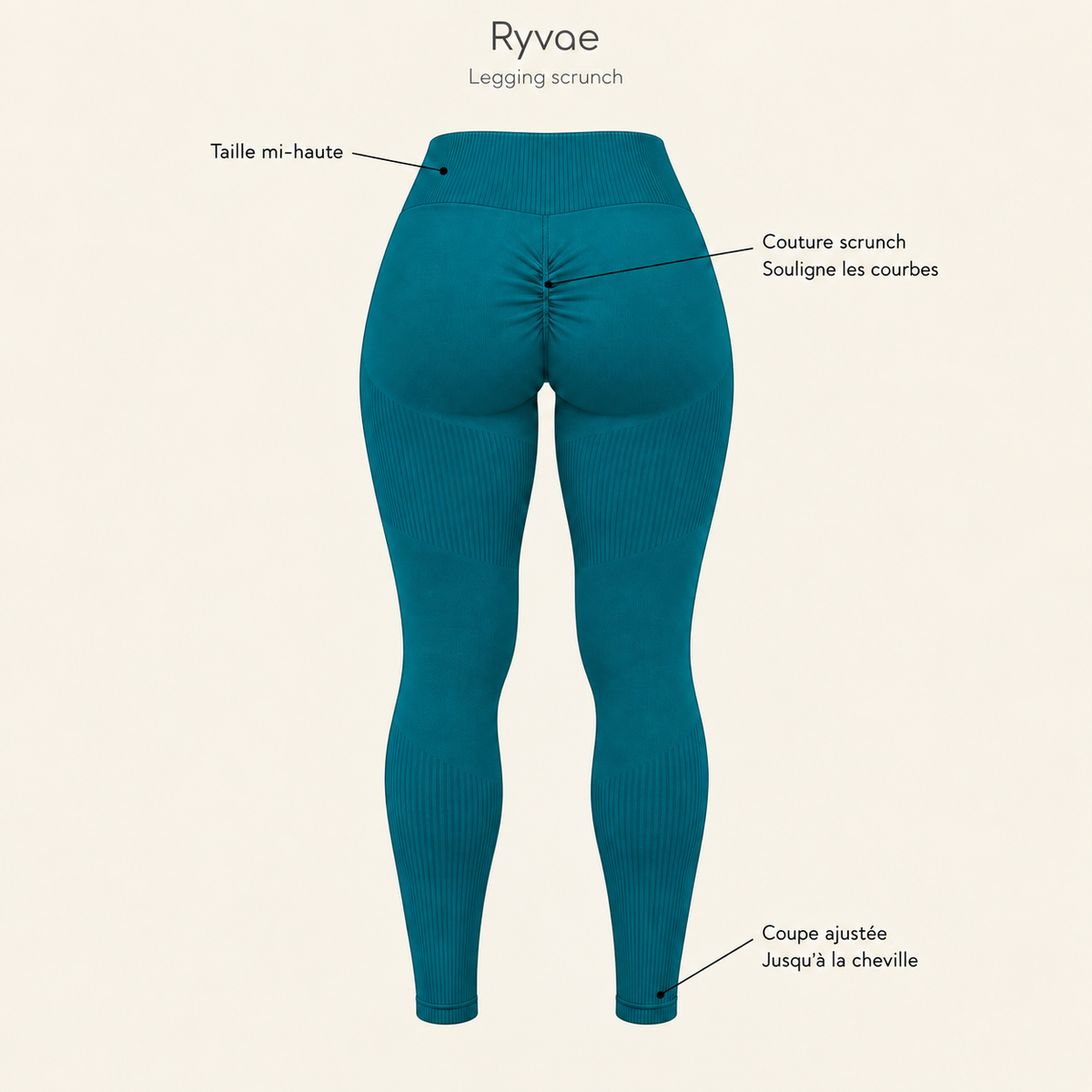 Ryvae — Legging scrunch taille mi-haute