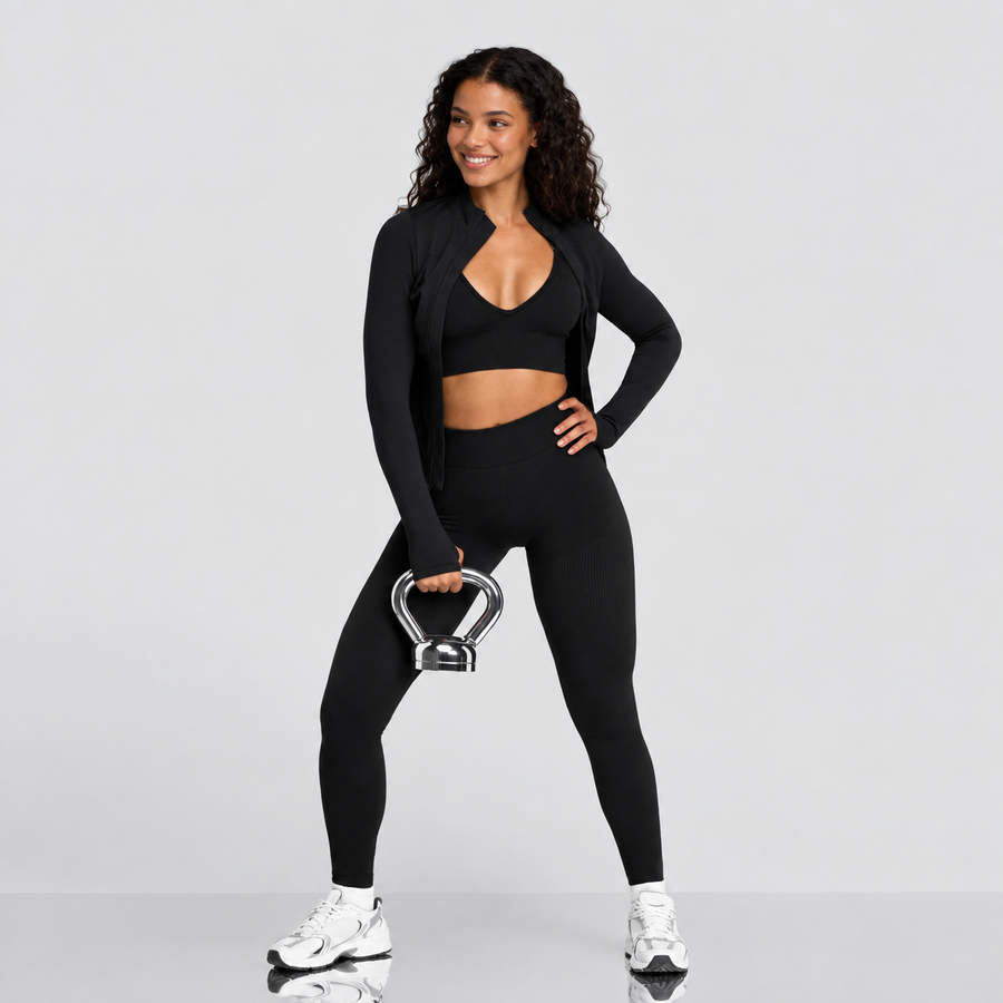 Ryvae — Ryvae — Veste de compression — Noir, vue 02